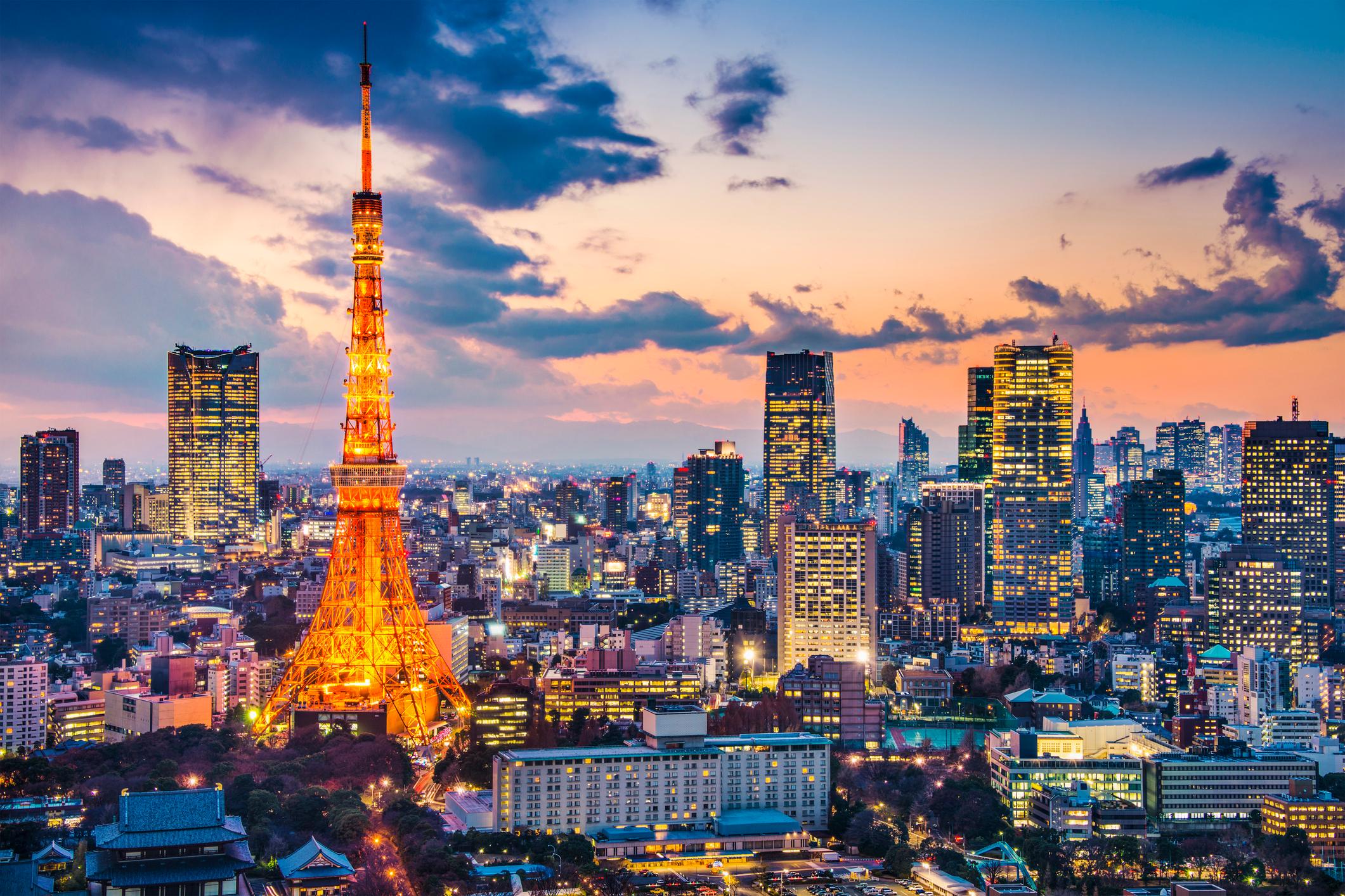 Tokyo, Japan at Tokyo Tower.