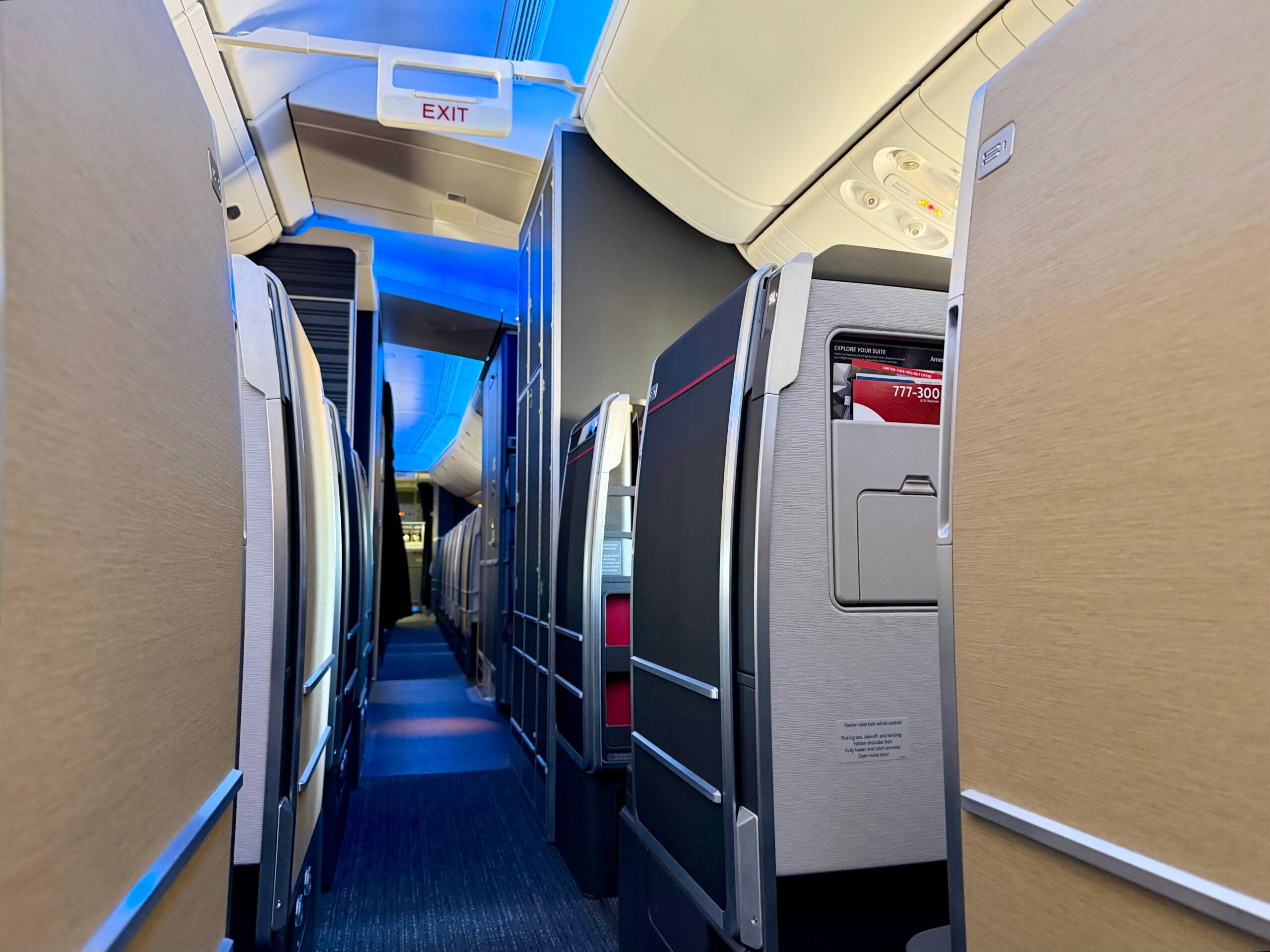 Business class on AA 777-300ER.