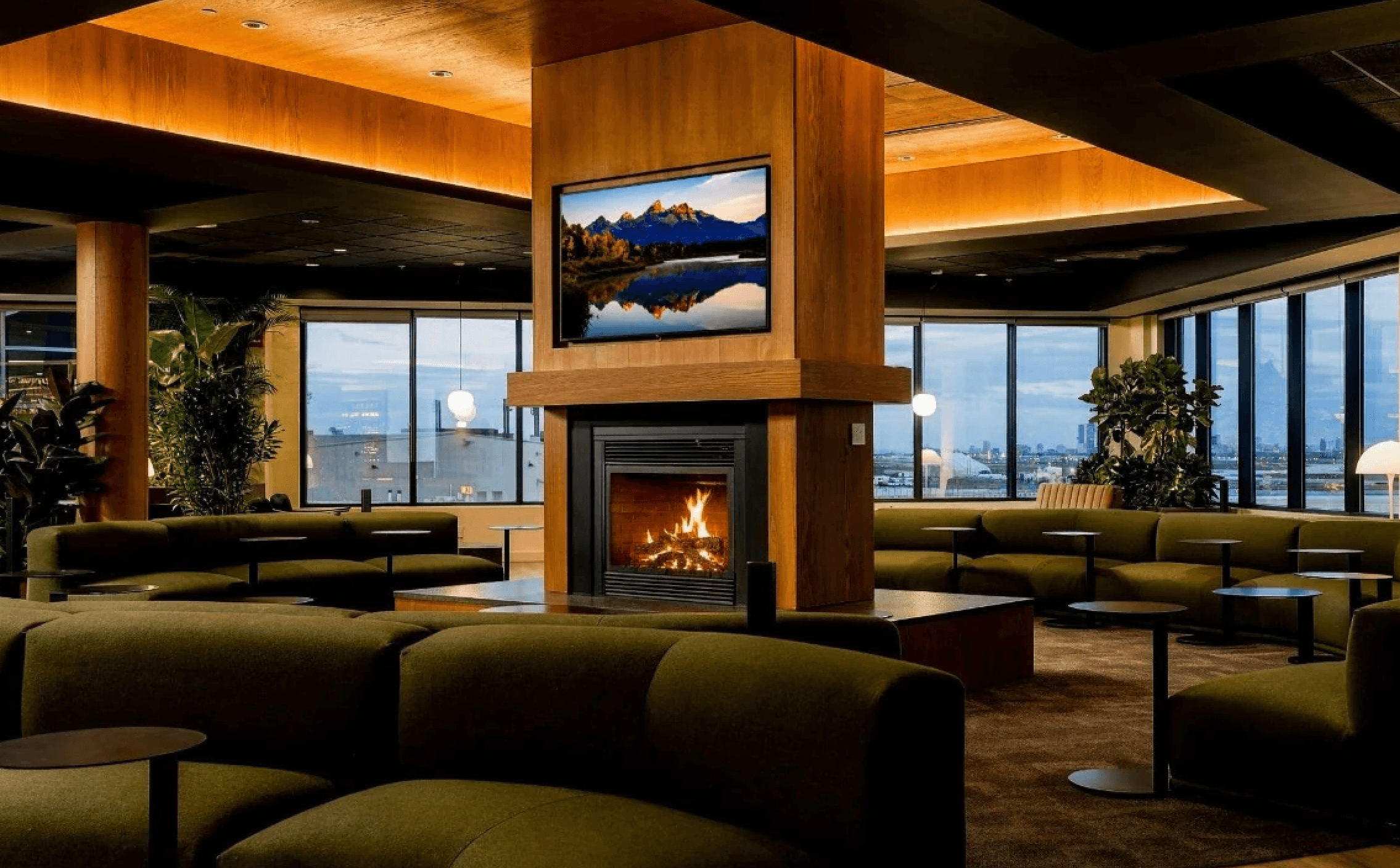 Amex Aspire Lounge in Canada.