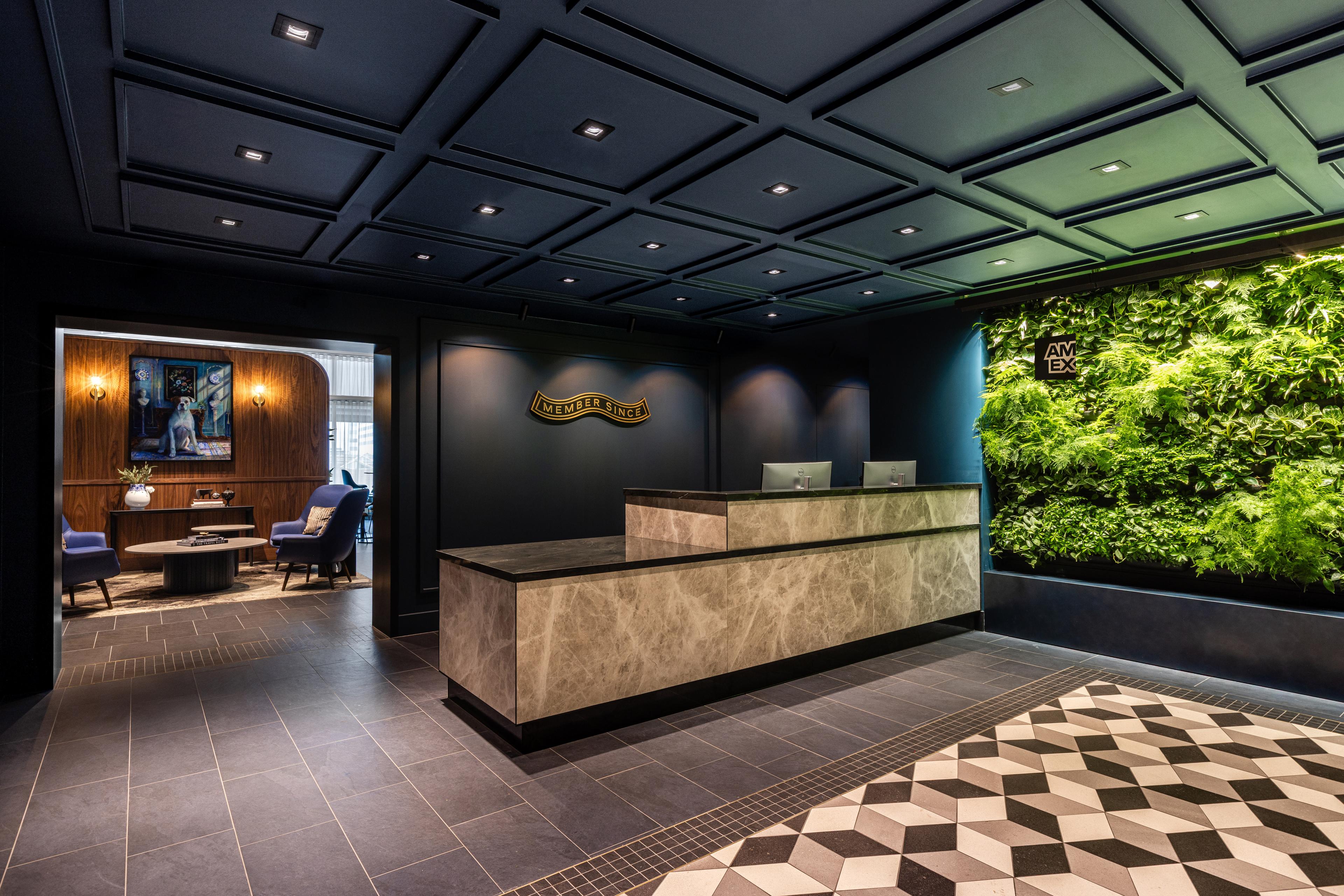 Lobby at the Amex Centurion Lounge Schiphol.
