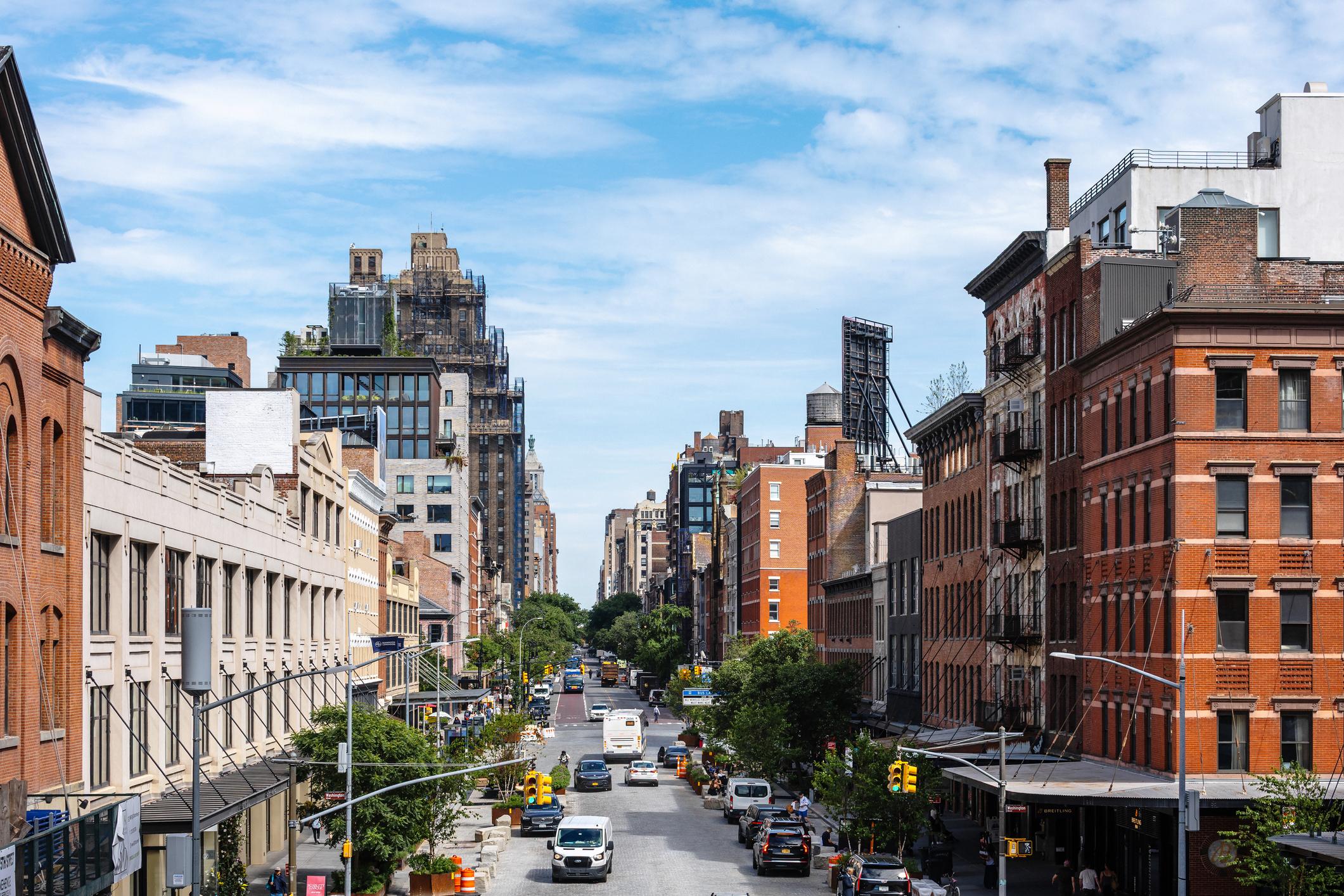 Manhattan view, Meatpacking district. New York City, NY, USA